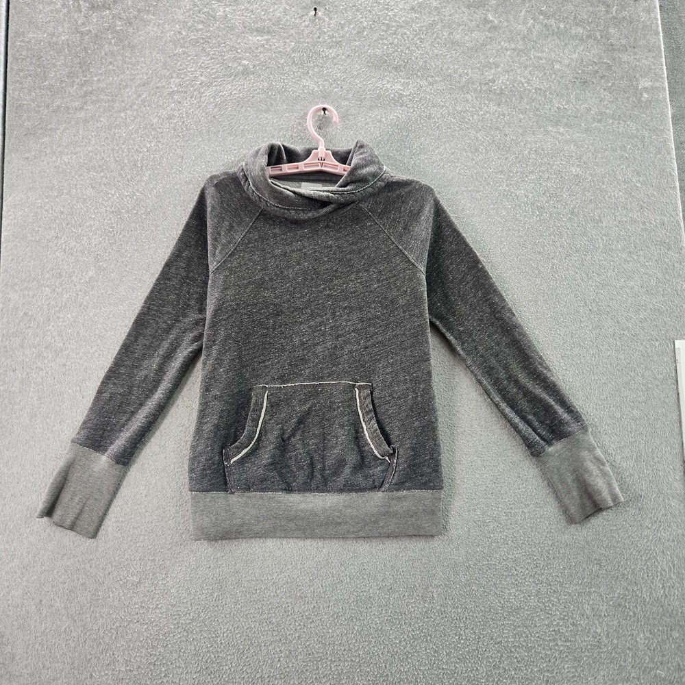 Abercrombieโ & Fitch Women Sweatshirt M Gray Activewear Cowl Neck Long Sleeve